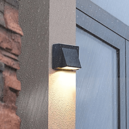 Black Finish LED Outdoor Facade Wall Light