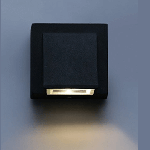 Black Finish LED Outdoor Facade Wall Light