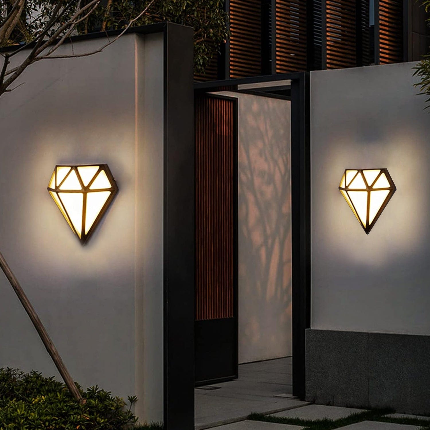 Diamond Shape Outdoor Wall Facade Light