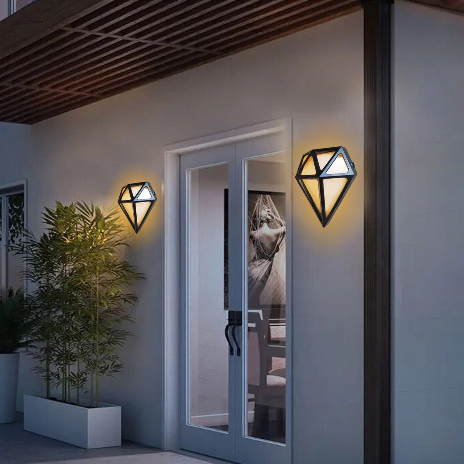 Diamond Shape Outdoor Wall Facade Light