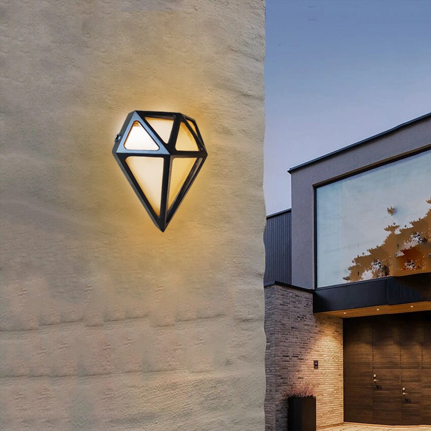 Diamond Shape Outdoor Wall Facade Light