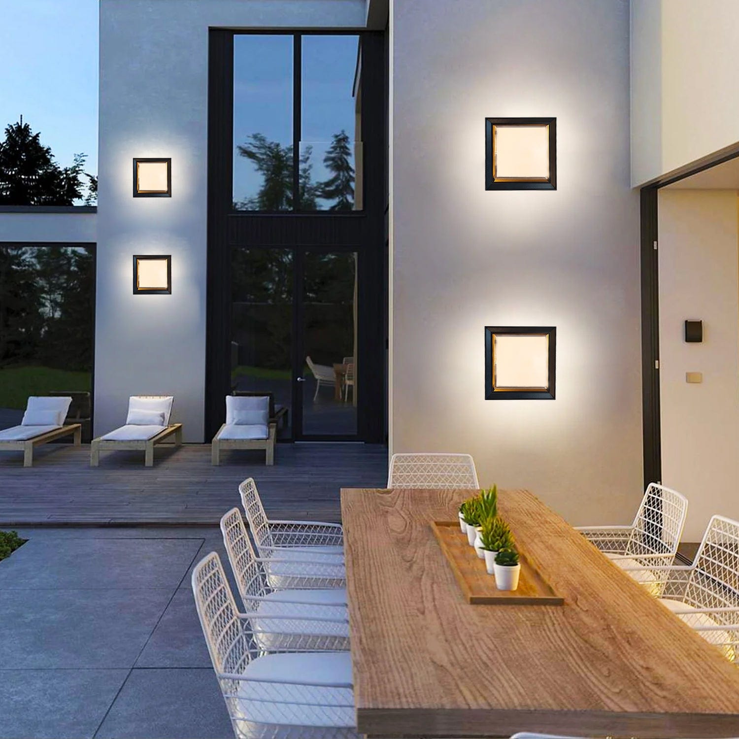 Lumina Square Optigaze Outdoor Wall Facade Light