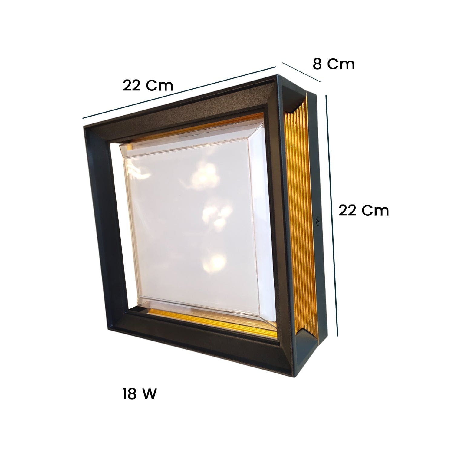 Lumina Square Optigaze Outdoor Wall Facade Light