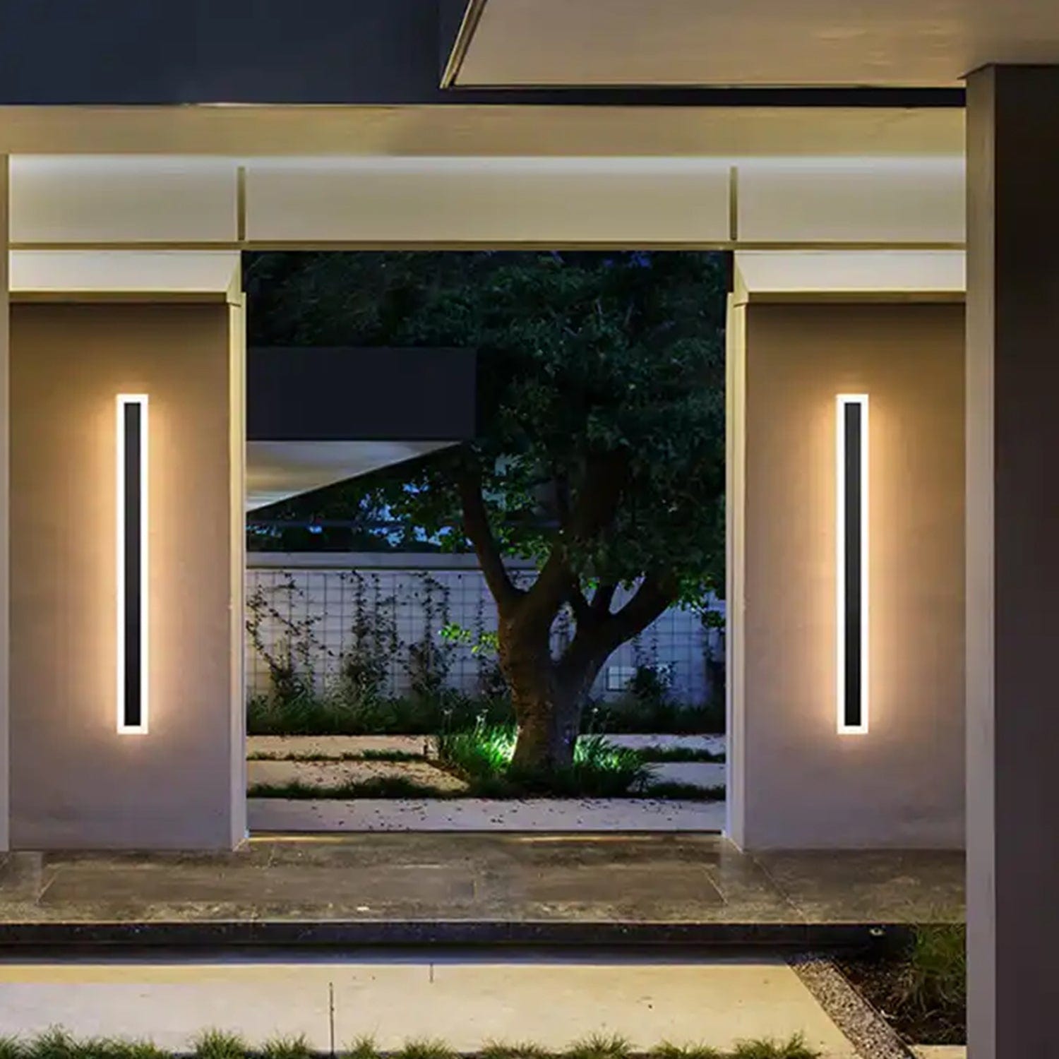 Liminique Long Outdoor Wall Facade Light