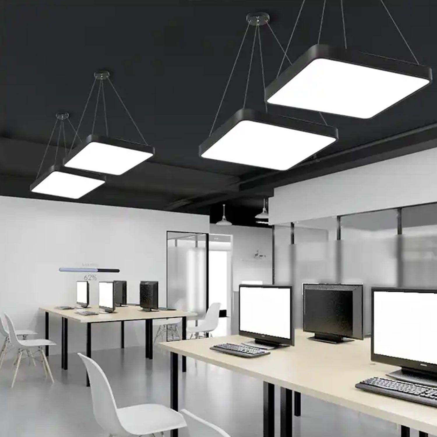 LED Solid Square Hanging Profile Light