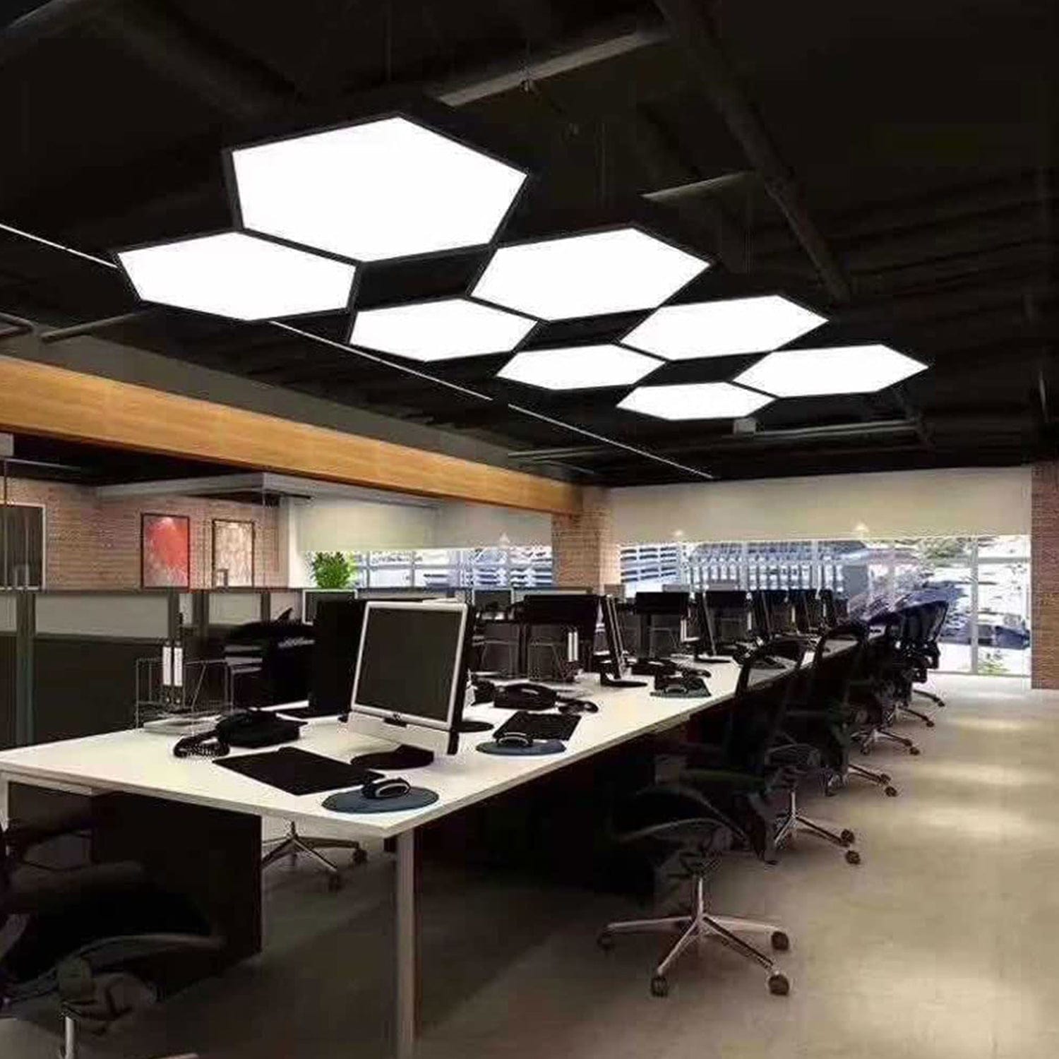 LED Hexagonal Hanging Profile Light