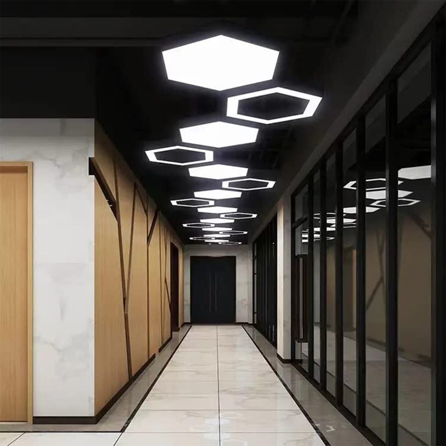 LED Hexagonal Hanging Profile Light