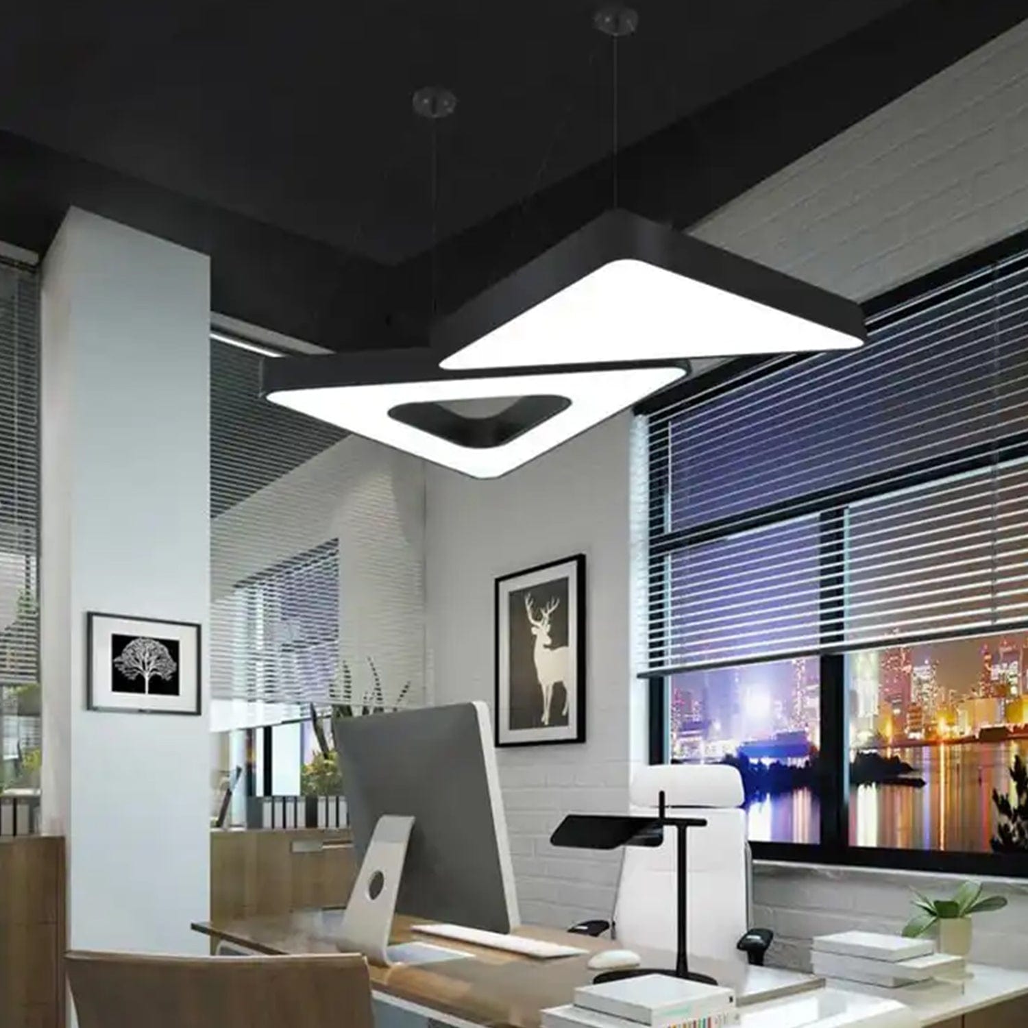 LED Triangular Hanging Profile Light