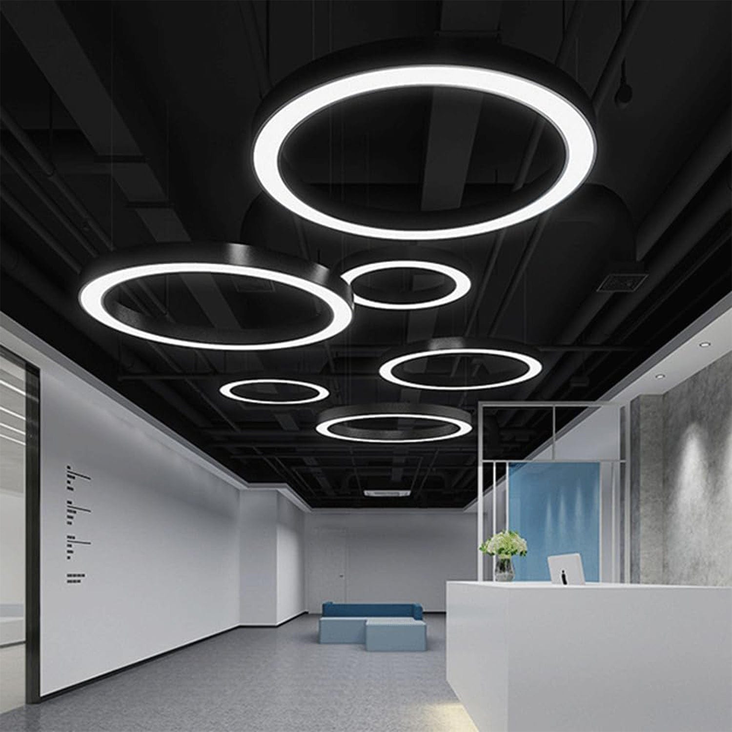 LED Circular Ring Hanging Profile Light