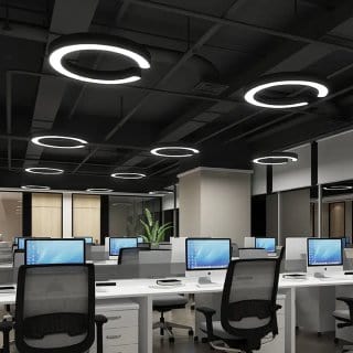 LED C-Shaped Hanging Profile Light