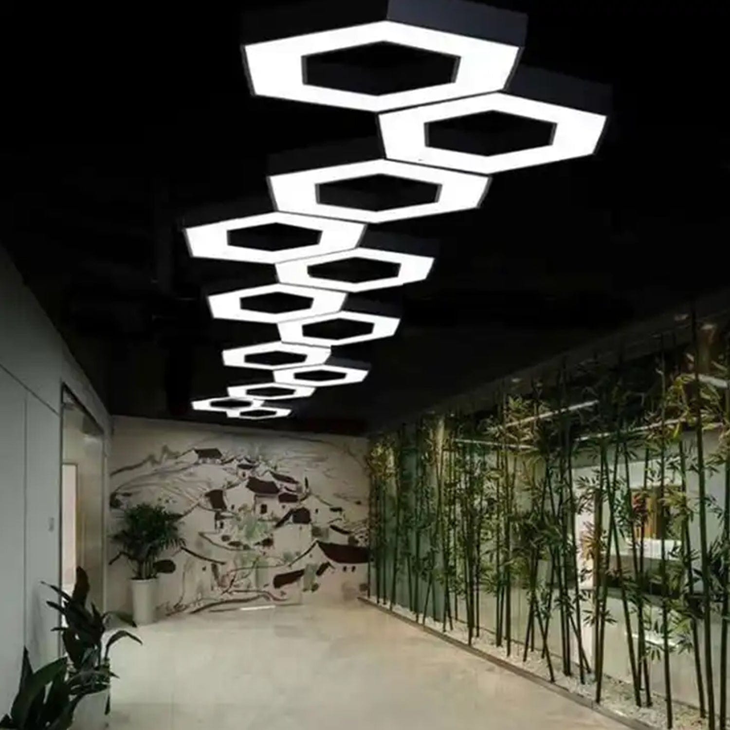 LED Hexagonal Hanging Profile Light