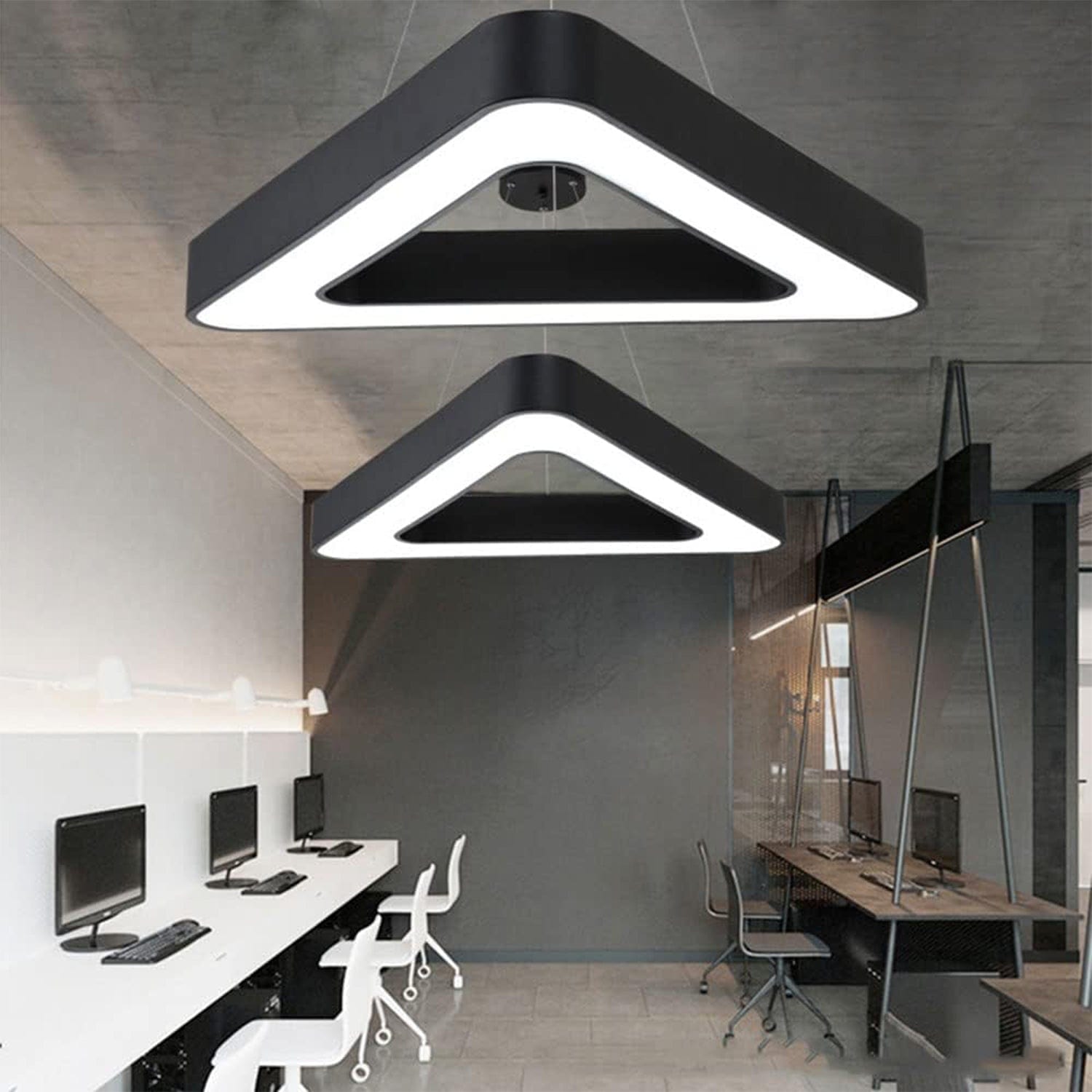 LED Triangular Hanging Profile Light