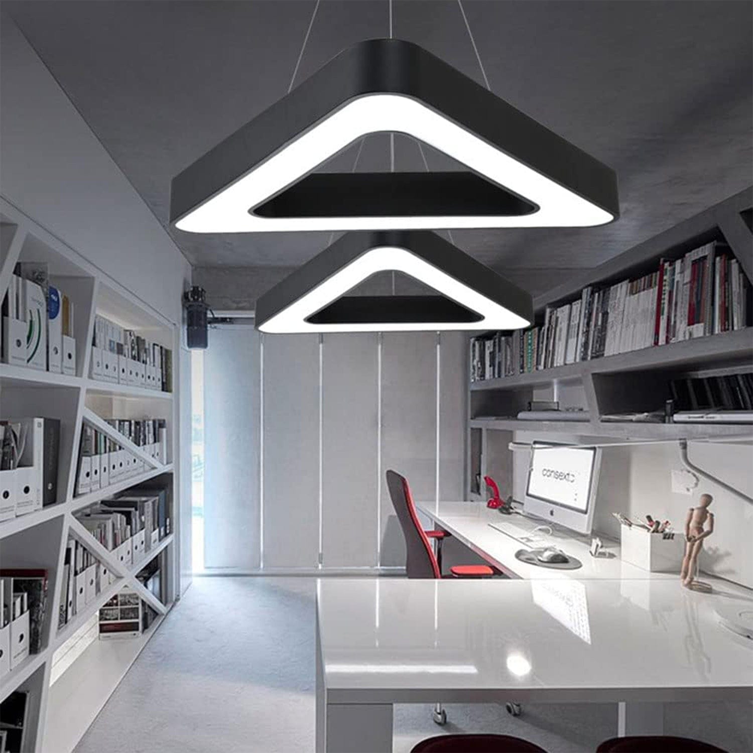 LED Triangular Hanging Profile Light