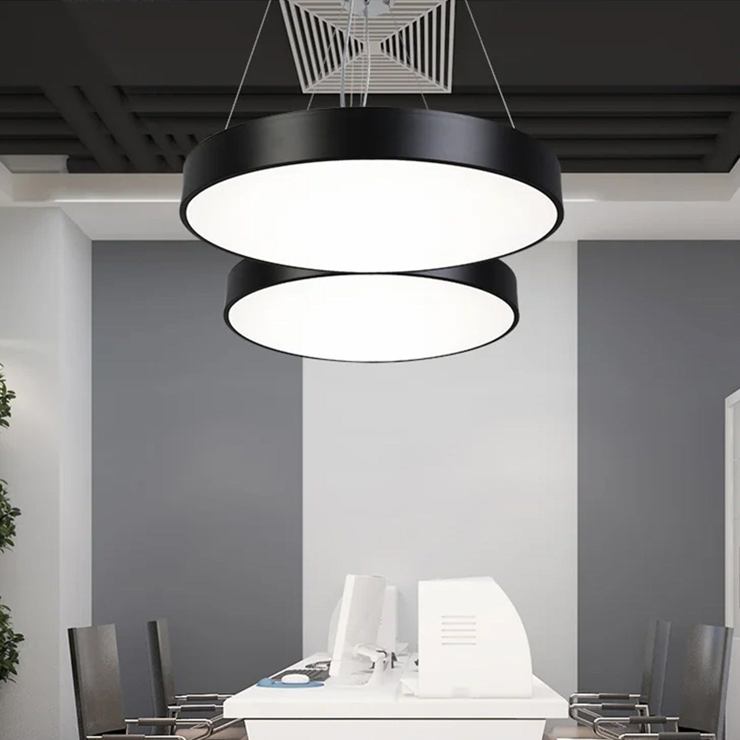 LED Solid Circular Hanging Profile Light