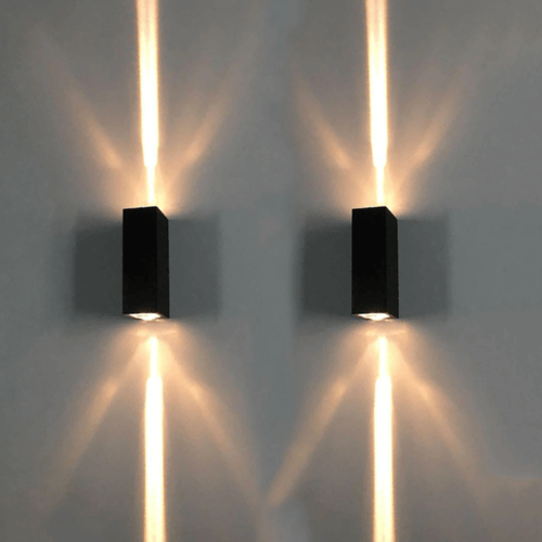 Slim Rectangular Up-Down Led Outdoor Wall Facade Light