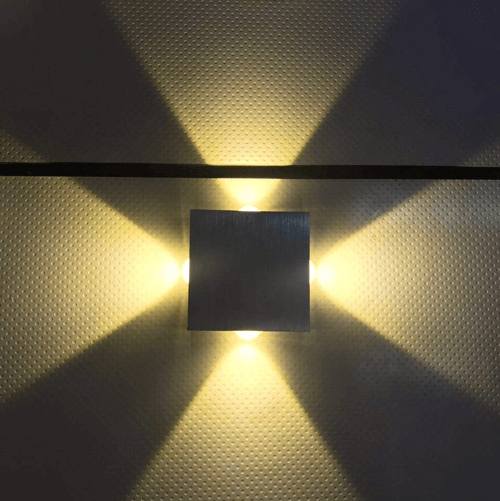 VL-4way Square Outdoor Wall Facade Light